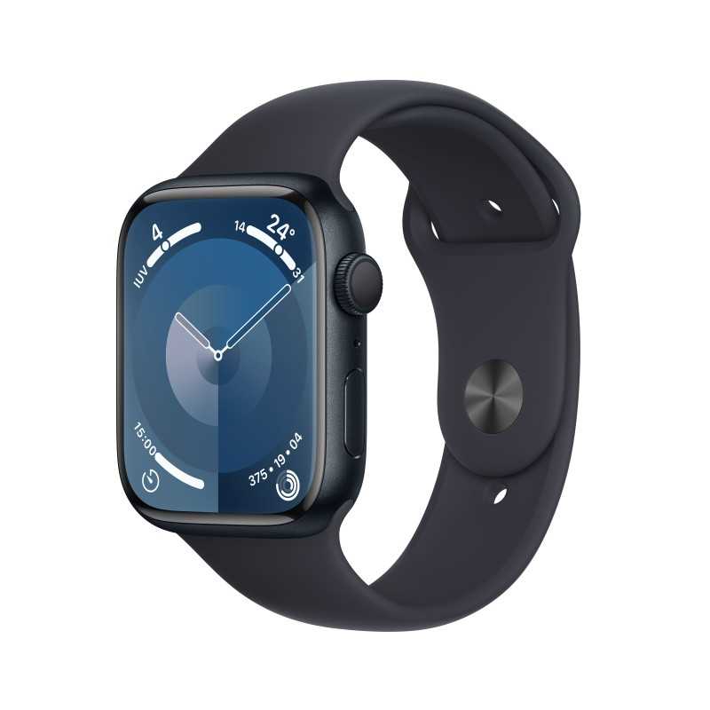 Apple Watch 9 Aluminio 45 Negro S/M - Apple Watch 9 - Apple