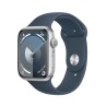 Watch 9 aluminio 45 Plata Correa azul S/M - Apple Watch 9 - Apple