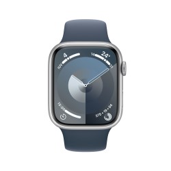 Watch 9 aluminio 45 Plata Correa azul S/M - Apple Watch 9 - Apple