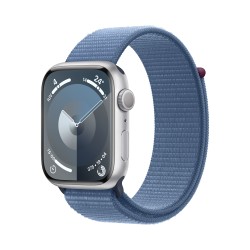 Watch 9 aluminio 45 Plata Correa Tejido Azul - Apple Watch 9 - Apple