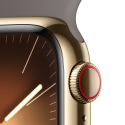 Watch 9 Acero 41 Cell Oro Correa Marrón M/L - Apple Watch 9 - Apple