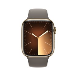 Watch 9 Acero 45 Cell Oro Correa Marrón S/M - Apple Watch 9 - Apple