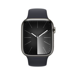 Watch 9 Acero 45 Cell Grafito Correa Negro S/M - Apple Watch 9 - Apple