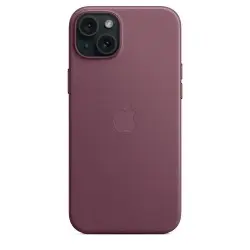 Funda tejido fino iPhone 15 Plus Burdeos - Fundas iPhone - Apple