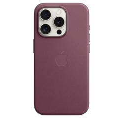 Funda tejido fino iPhone 15 Pro Burdeos - Fundas iPhone - Apple