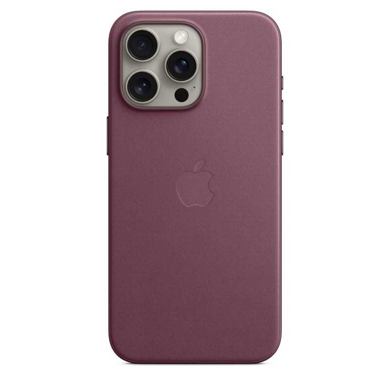 Funda tejido fino iPhone 15 Pro Max Burdeos - Fundas iPhone - Apple