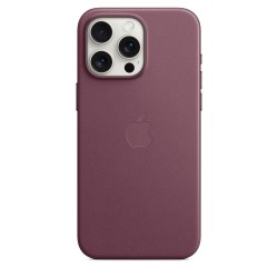 Funda tejido fino iPhone 15 Pro Max Burdeos - Fundas iPhone - Apple