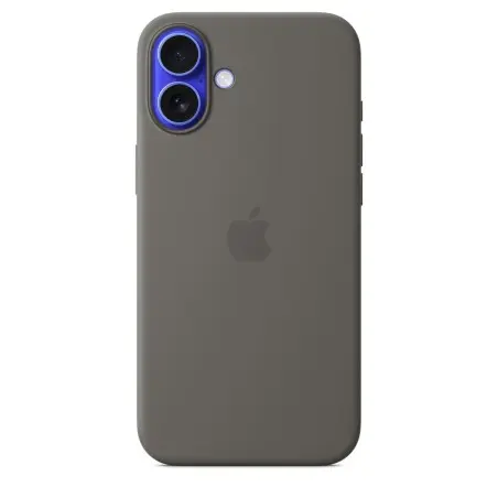 iPhone 16 Plus Silicone Case MagSafe Stone Gray