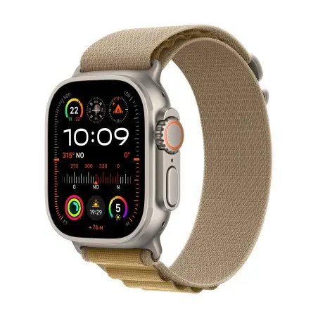 Apple Watch Ultra 2 Cellular 49mm Natural Titanium Case Tan Alpine