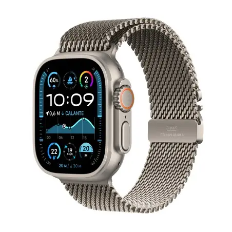 Apple Watch Ultra 2 Cellular 49mm Natural Titanium Case Milanese S