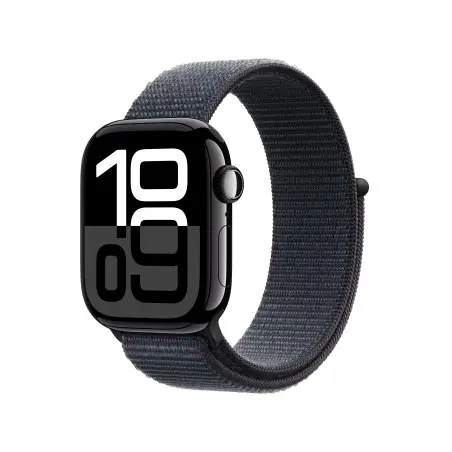 Apple Watch 10 42mm Jet Black Aluminium Case Ink Sport