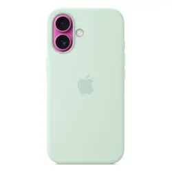iPhone 16 Silicone Case with MagSafe - Aquamarine