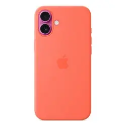 iPhone 16 Plus Silicone Case with MagSafe - Tangerine