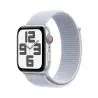 Watch SE Cell 44mm Plata Correa Azul cielo
