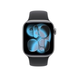 Watch 11 42mm Gris Espacial Correa deportiva negra S/M Apple al por mayor en España 📦 