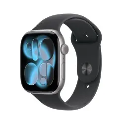 Watch 11 46mm Gris Espacial Correa deportiva negra M/L Apple al por mayor en España 📦 