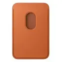 Cartera de trenzado fino con MagSafe para el iPhone- Naranja Zorro — precio mayorista B2B
