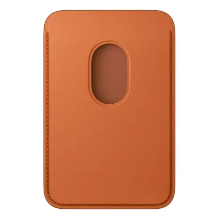 Cartera de trenzado fino con MagSafe para el iPhone- Naranja Zorro — precio mayorista B2B