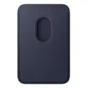 Cartera de trenzado fino con MagSafe para el iPhone Azul Marino — precio mayorista B2B