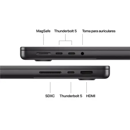 MacBook Pro 14 M5 Max 36GB 2TB Negro espacial Apple al por mayor en España 📦 