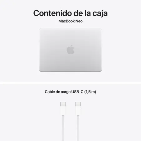 MacBook Neo A18 Pro 8GB 512GB Touch ID Plata Apple al por mayor en España 📦 