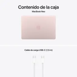 MacBook Neo A18 Pro 8GB 512GB Touch ID Rosa nube Apple al por mayor en España 📦 