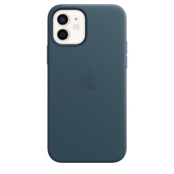 Funda MagSafe Cuero iPhone 12 Azul - Fundas iPhone - Apple