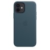 Funda MagSafe Cuero iPhone 12 Azul - Fundas iPhone - Apple