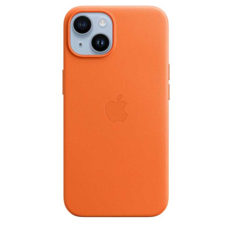 Funda MagSafe Cuero iPhone 14 Naranja - Fundas iPhone - Apple