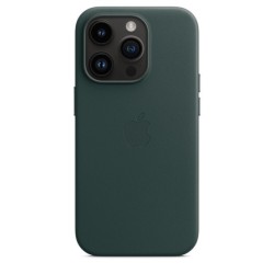 Funda MagSafe Cuero iPhone 14 Pro Verde - Inicio - Apple