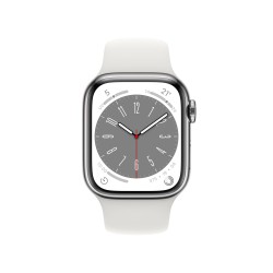 Watch 8 GPS Celular 41 Acero Blanco - Inicio - Apple
