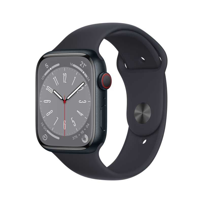 Watch 8 GPS Celular 45 Aluminio Negro - Inicio - Apple