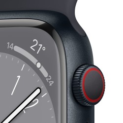 Watch 8 GPS Celular 45 Aluminio Negro - Inicio - Apple