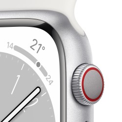 Watch 8 GPS Celular 41 Aluminio Blanco - Inicio - Apple