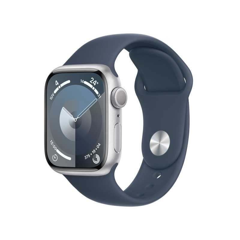 Watch 9 aluminio 41 Plata Correa Azul S/M - Apple Watch 9 - Apple
