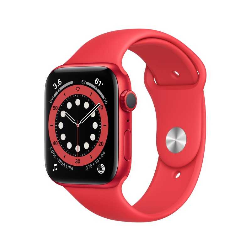 Apple Watch Series 6 OLED 44 mm Digital 368 x 448 Pixeles Pantalla táctil 4G Rojo Wifi GPS (satélite) - Apple Watch 6 - Apple