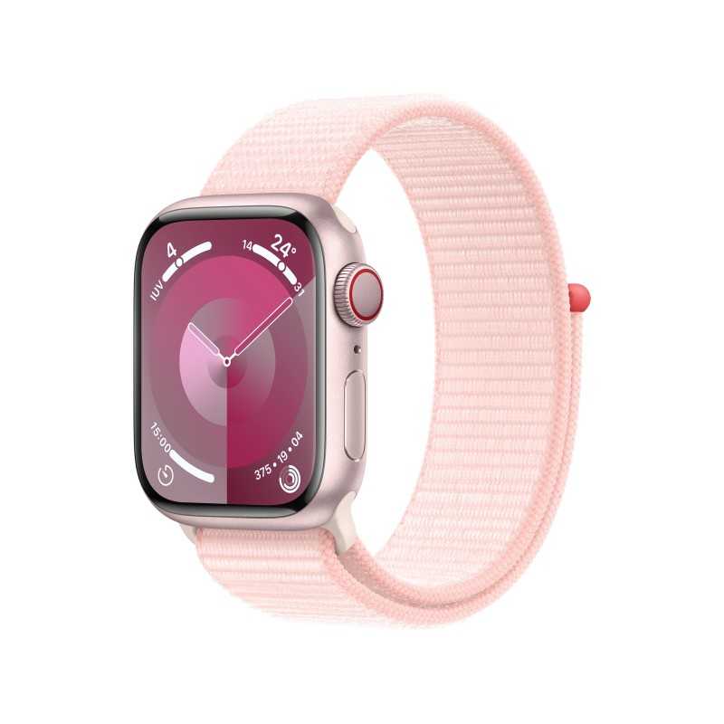 Watch 9 Aluminio 41 Cell Rosa Correa Tejido Rosa - Apple Watch 9 - Apple