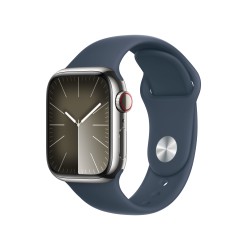 Watch 9 acero 41 Cell Plata Correa azul M/L - Apple Watch 9 - Apple
