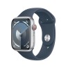 Watch 9 aluminio 45 Cell Plata Correa Azul S/M - Apple Watch 9 - Apple