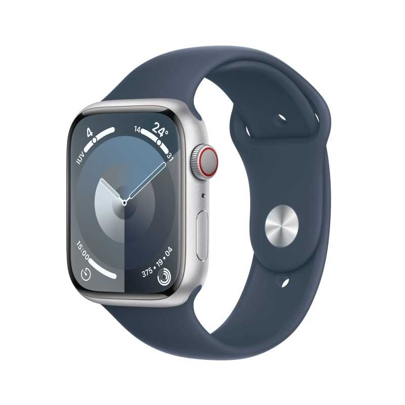 Watch 9 aluminio 45 Cell Plata Correa Azul M/L - Apple Watch 9 - Apple