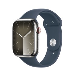 Watch 9 Acero 45 Cell Plata Correa Azul S/M - Apple Watch 9 - Apple