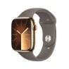 Watch 9 Acero 45 Cell Oro Correa Marrón M/L - Apple Watch 9 - Apple