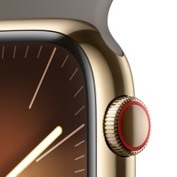 Watch 9 Acero 45 Cell Oro Correa Marrón M/L - Apple Watch 9 - Apple