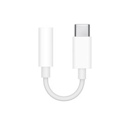 Apple MU7E2ZM/A cable de teléfono móvil Blanco 3,5mm USB C - iPhone Accesorios - Apple