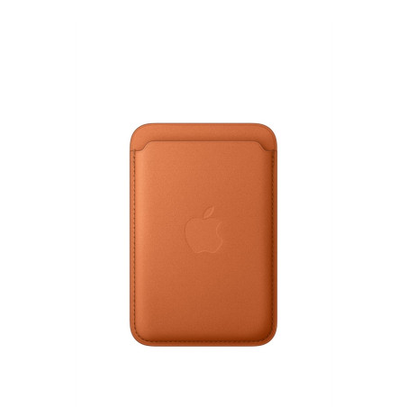 Cartera de trenzado fino con MagSafe para el iPhone- Naranja Zorro — precio mayorista B2B