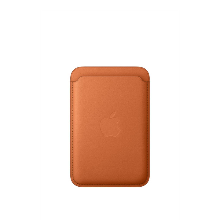 Cartera de trenzado fino con MagSafe para el iPhone- Naranja Zorro — precio mayorista B2B