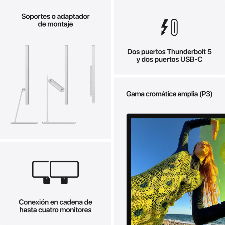 Studio Display con vidrio nanotexturizado y soporte ajustable en inclinación Apple al por mayor en España 📦 