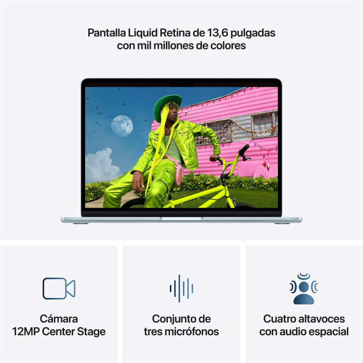 MacBook Air 13 M5 24GB 1TB Azul cielo Apple al por mayor en España 📦 
