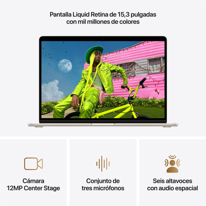 MacBook Air 15 M5 16GB 512GB Blanco estrella Apple al por mayor en España 📦 