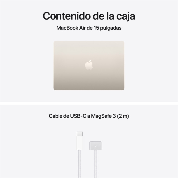 MacBook Air 15 M5 24GB 1TB Blanco estrella Apple al por mayor en España 📦 